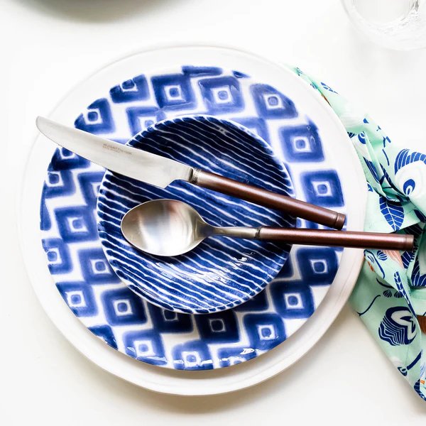 Viva By Vietri Santorini Stripe Condiment Bowl
