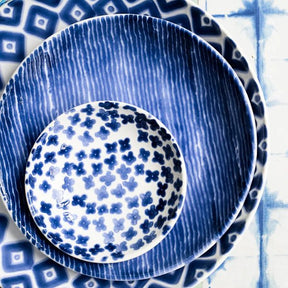 Viva By Vietri Santorini Stripe Pasta Bowl