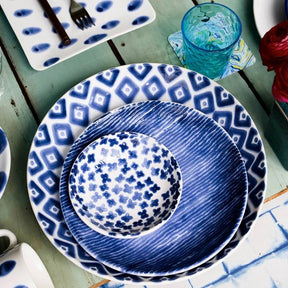 Viva By Vietri Santorini Stripe Pasta Bowl