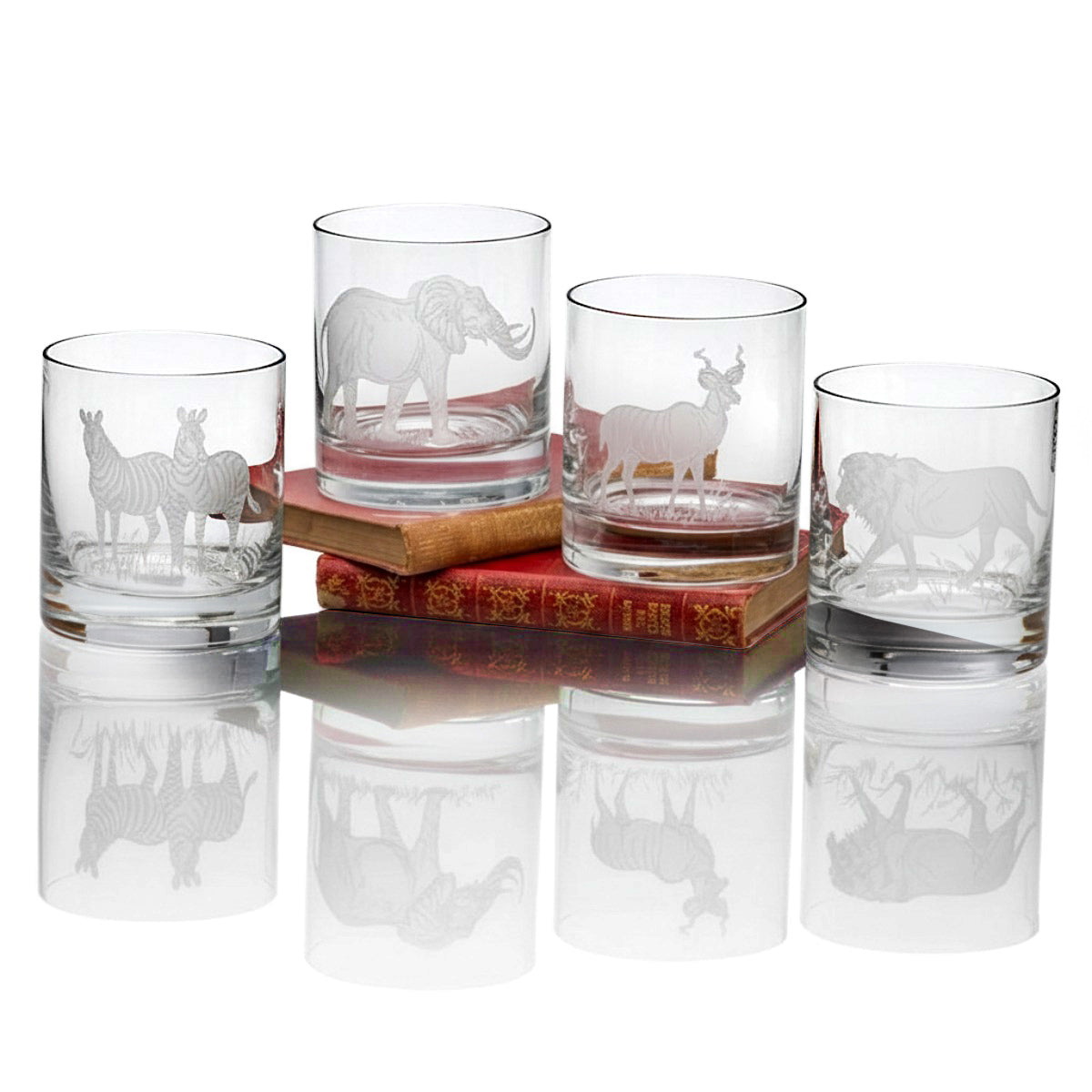 Julie Wear Designs Safari Safari II Old-Fashioned Assorted Glass - Set of 4