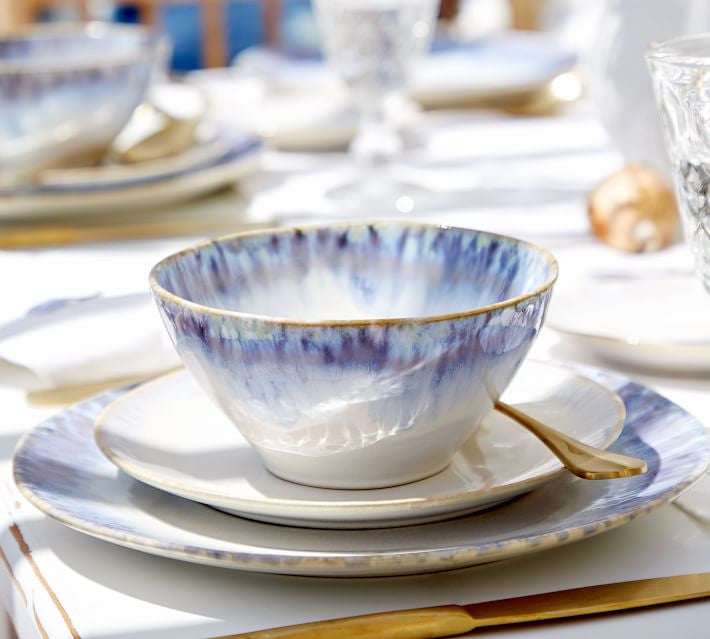 Casafina Costa Nova Brisa Blue Oval Soup/Cereal Bowl