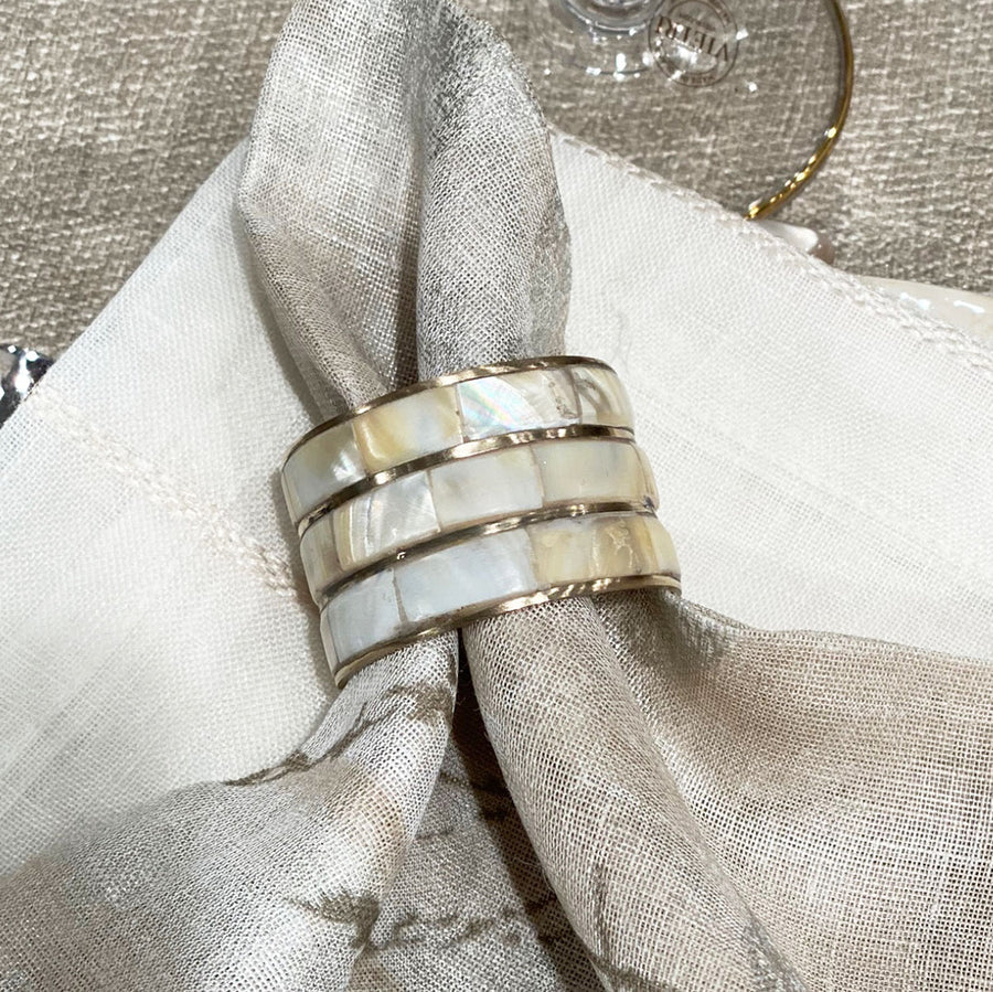 Bodrum Sedef Set of 4 Napkin Ring