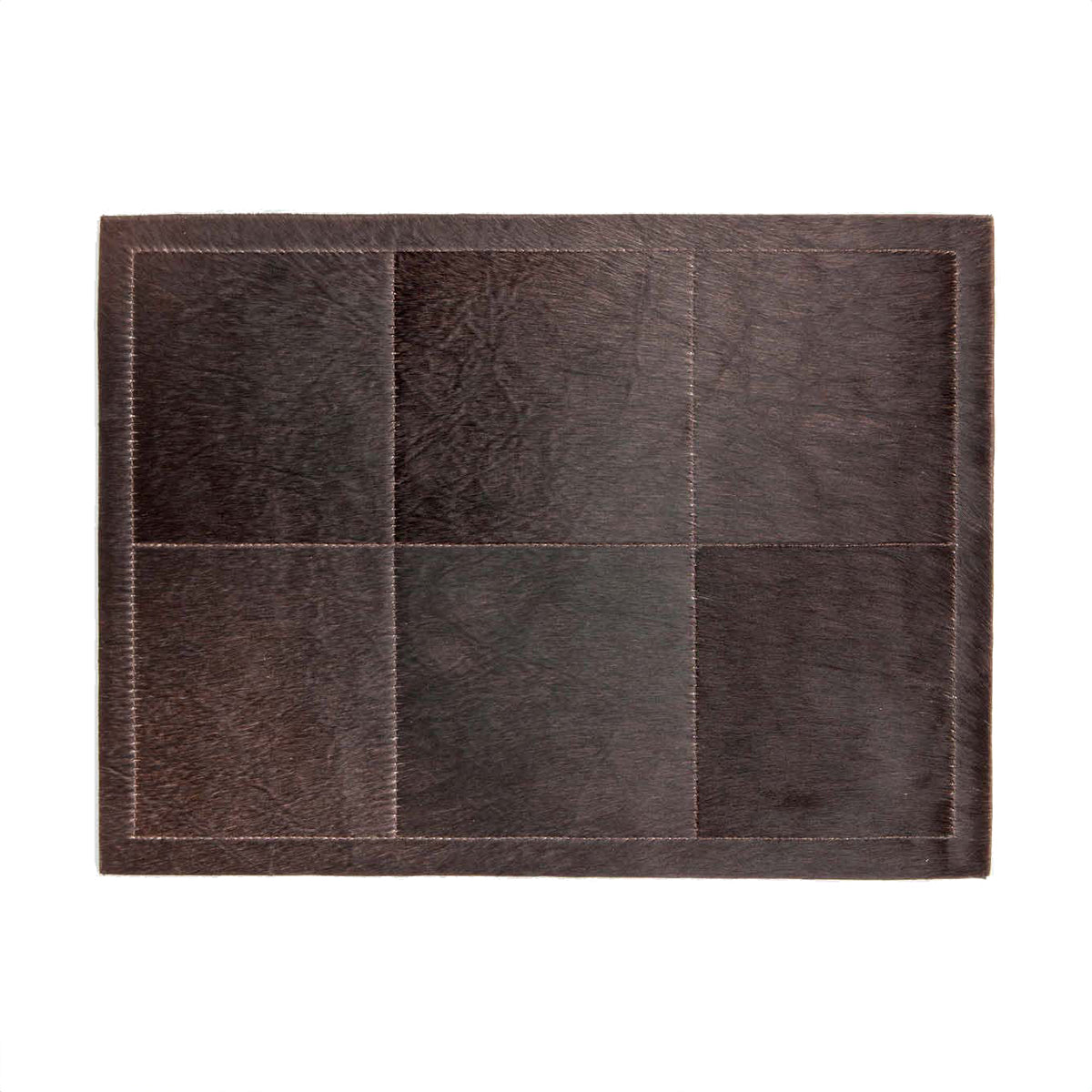 An image of Blue Pheasant Tanner Hair-On-Hide Rectangular Placemats - Set of 2