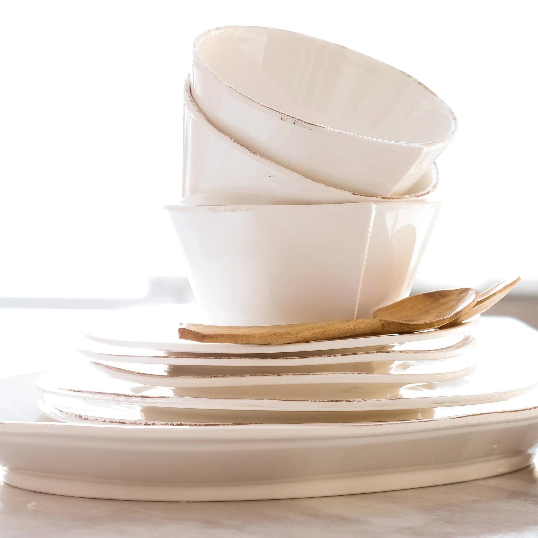 Vietri Lastra Melamine Stacking Cereal Bowl