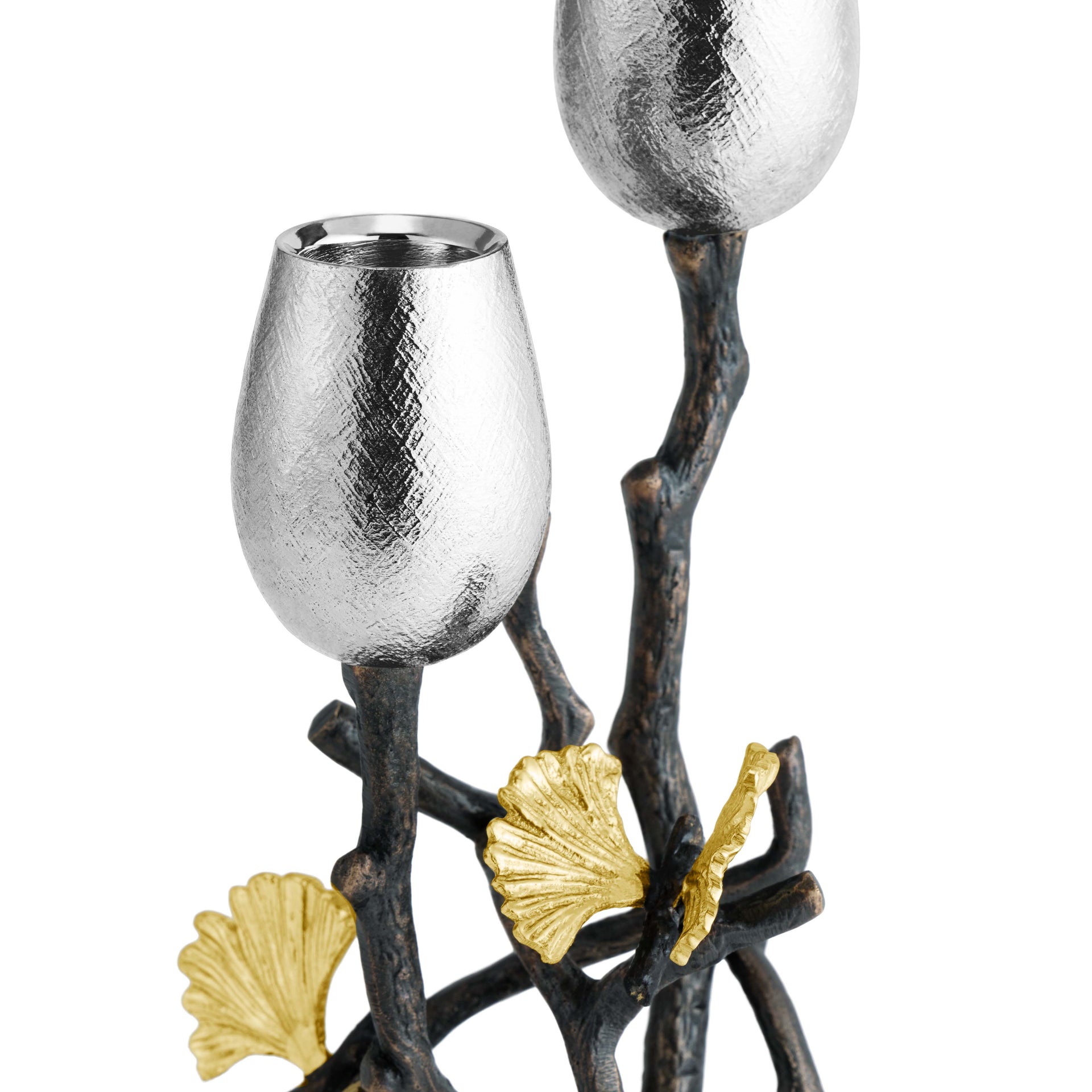 Michael Aram Butterfly Ginkgo Tall Candlerholder - Set of 2