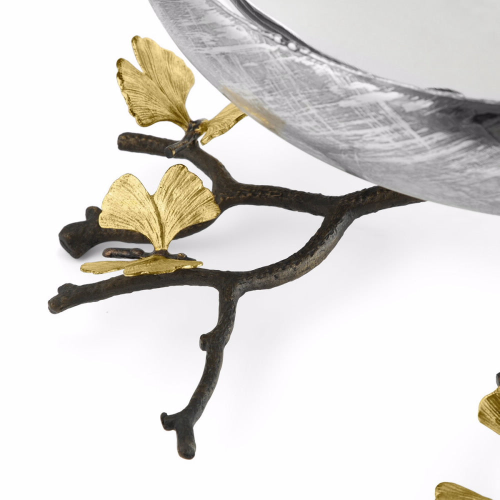 Michael Aram Butterfly Ginkgo Medium Footed Centerpiece Bowl