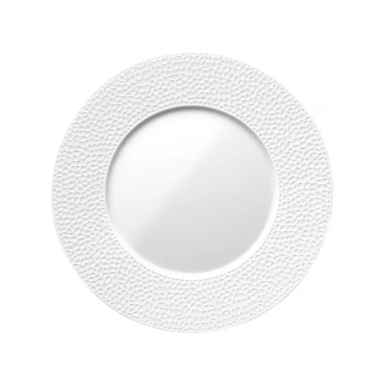 Degrenne L Fragment Round Dinner Plate White- 11"