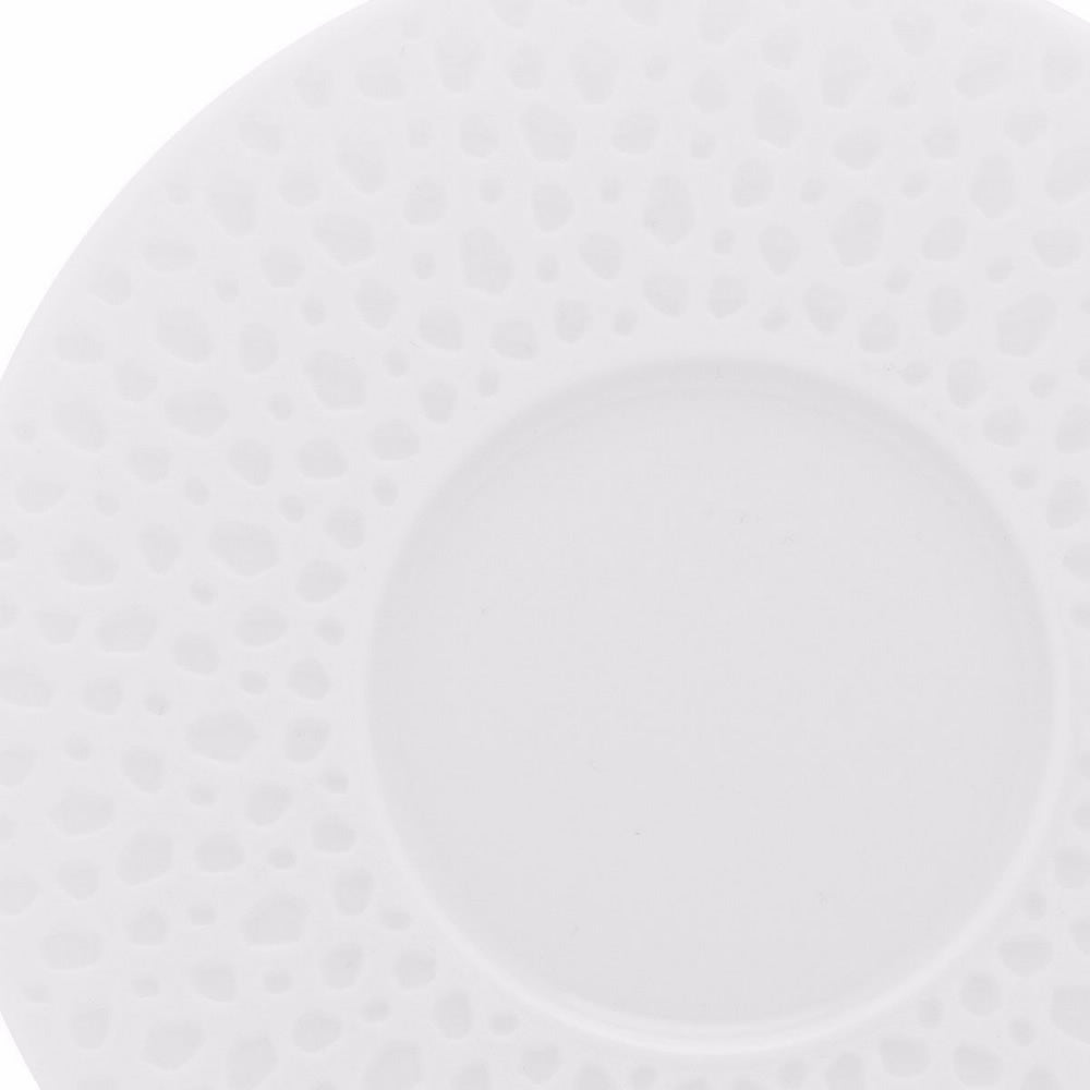 Degrenne L Perles Round Tea Saucer White