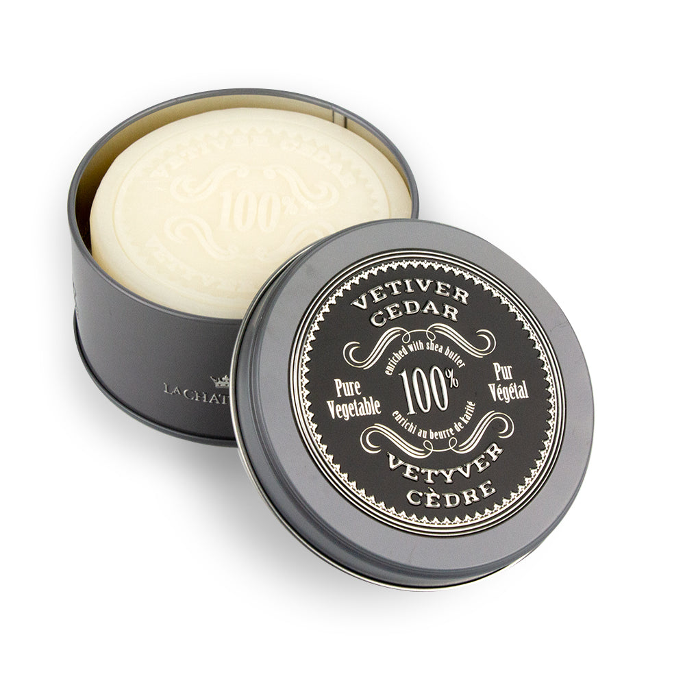 An image of La Chatelaine Vetiver Shaving Soap 5.3  oz