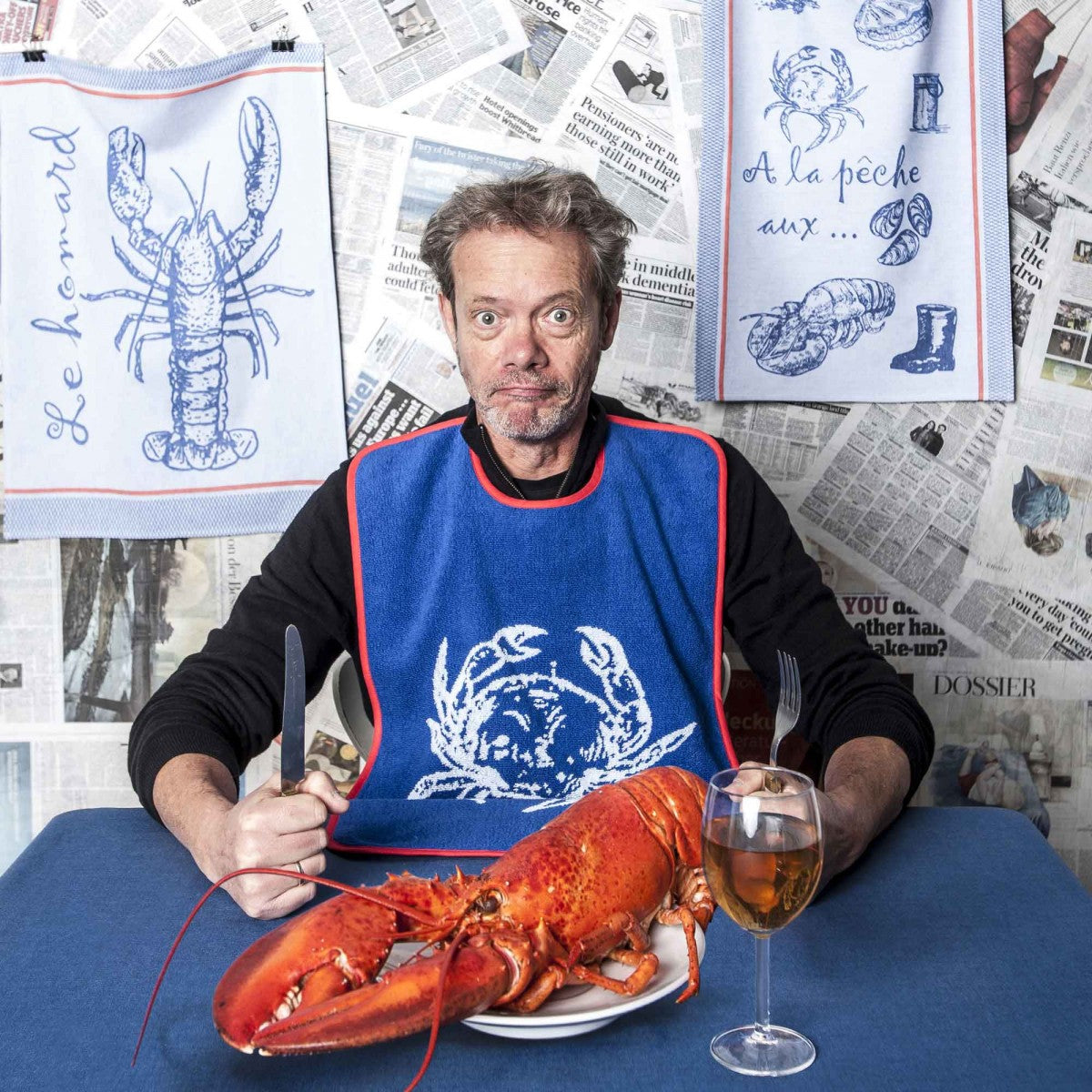 Coucke A la Peche PJ Tea Towel