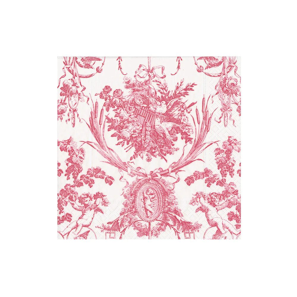 Caspari Romantic Toile Cocktail Napkins