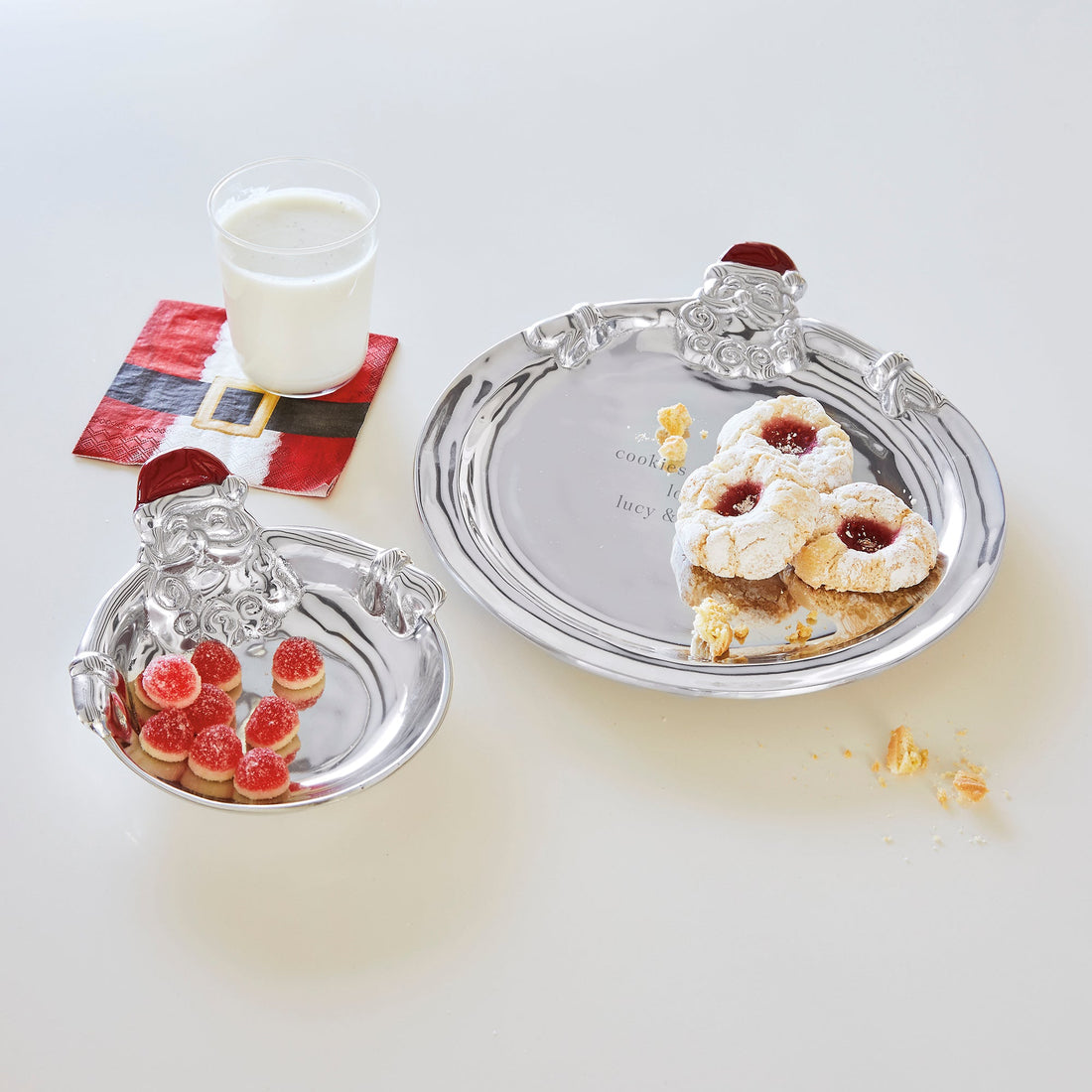 Mariposa Hugging Santa Candy Dish