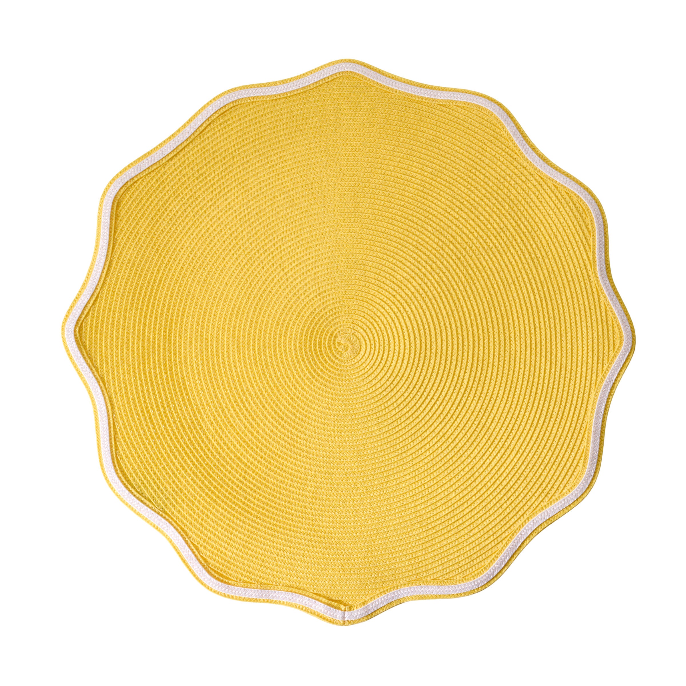 Deborah Rhodes Piped Oxford Set of 4 Placemats