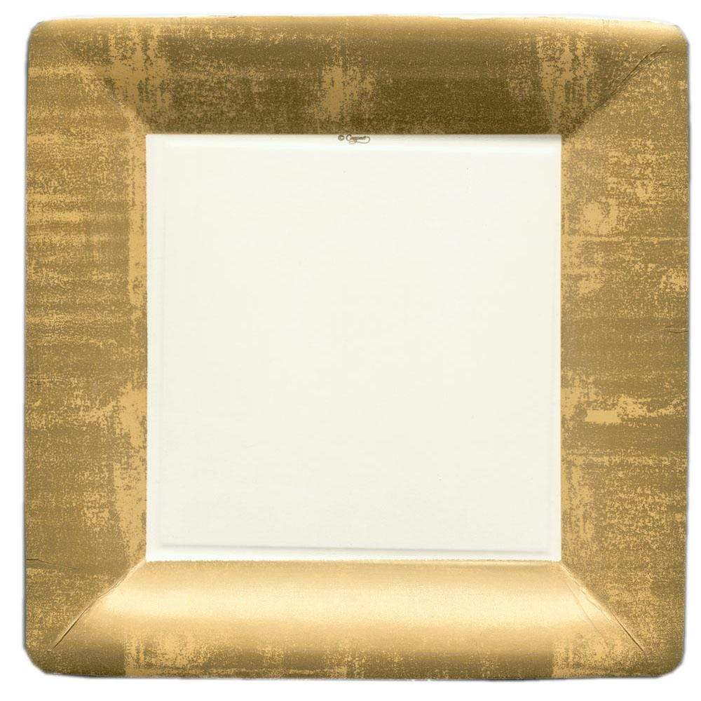 Caspari Leaf Square Dinner Plate