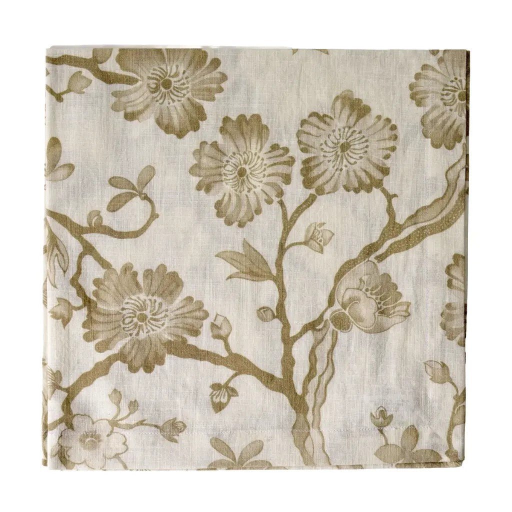 Deborah Rhodes Oriental Blossom Set of 4 Printed Napkins