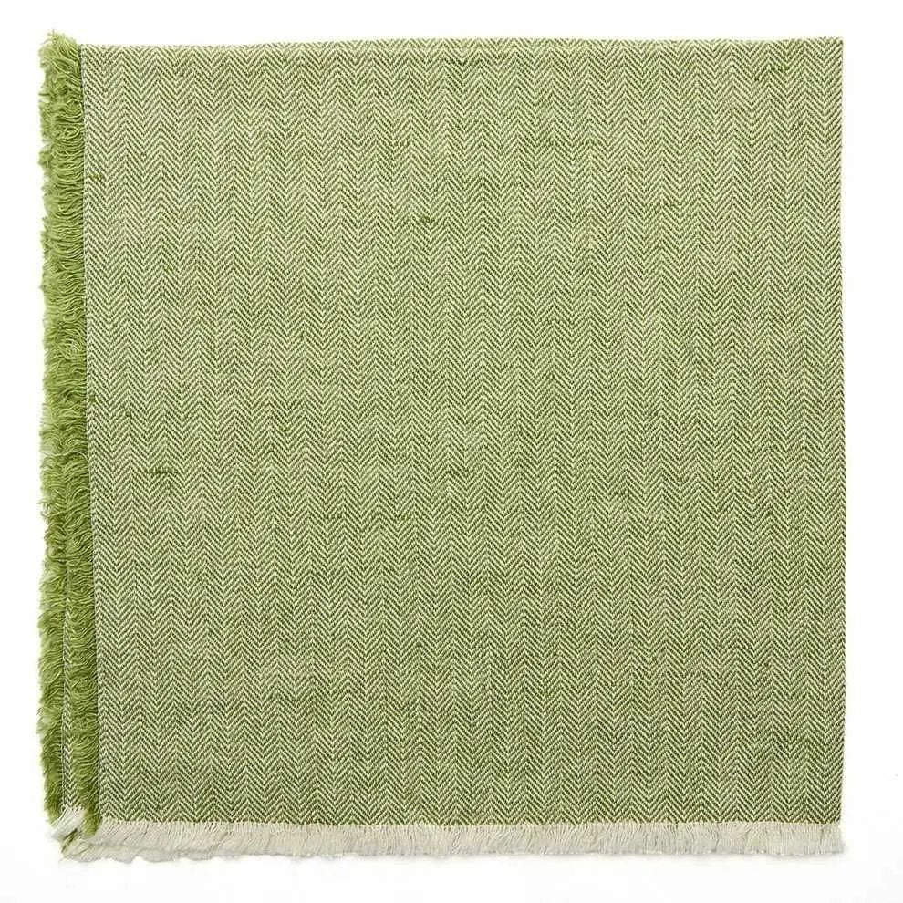 An image of Deborah Rhodes Washed Fringe Napkin - Set of 4