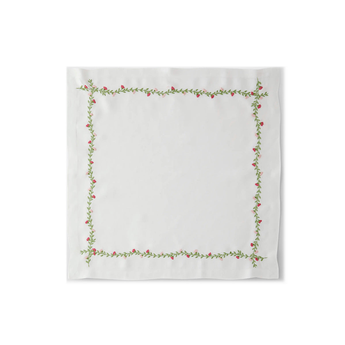 Deborah Rhodes White Cottage Garden Napkins - Set of 4