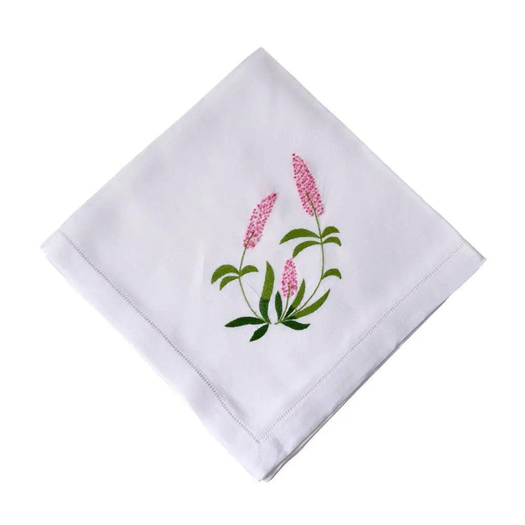 Deborah Rhodes Wildflower Set of 4 Embroidered Napkins