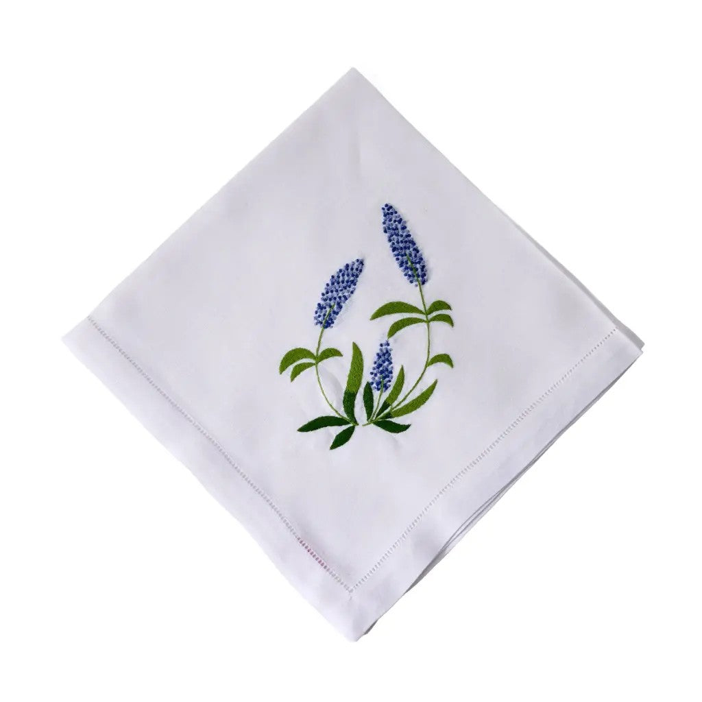 Deborah Rhodes Wildflower Set of 4 Embroidered Napkins