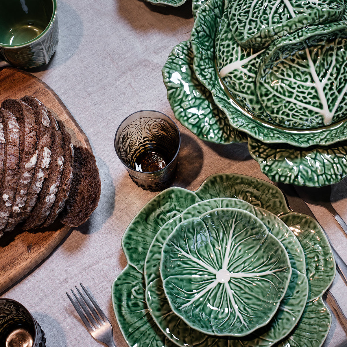 Bordallo Pinheiro Cabbage Fruit Plate