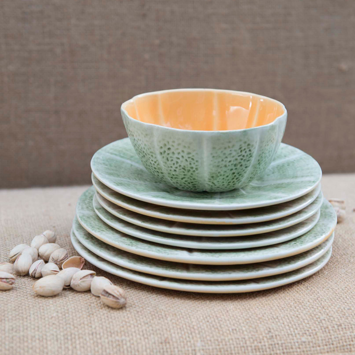 Bordallo Pinheiro Melon Fruit Plate