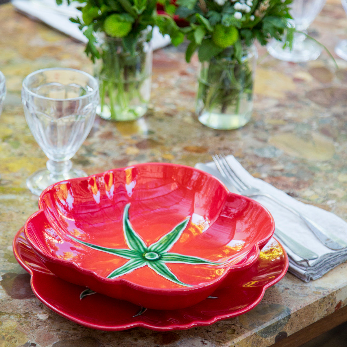Bordallo Pinheiro Tomato Pasta Plate