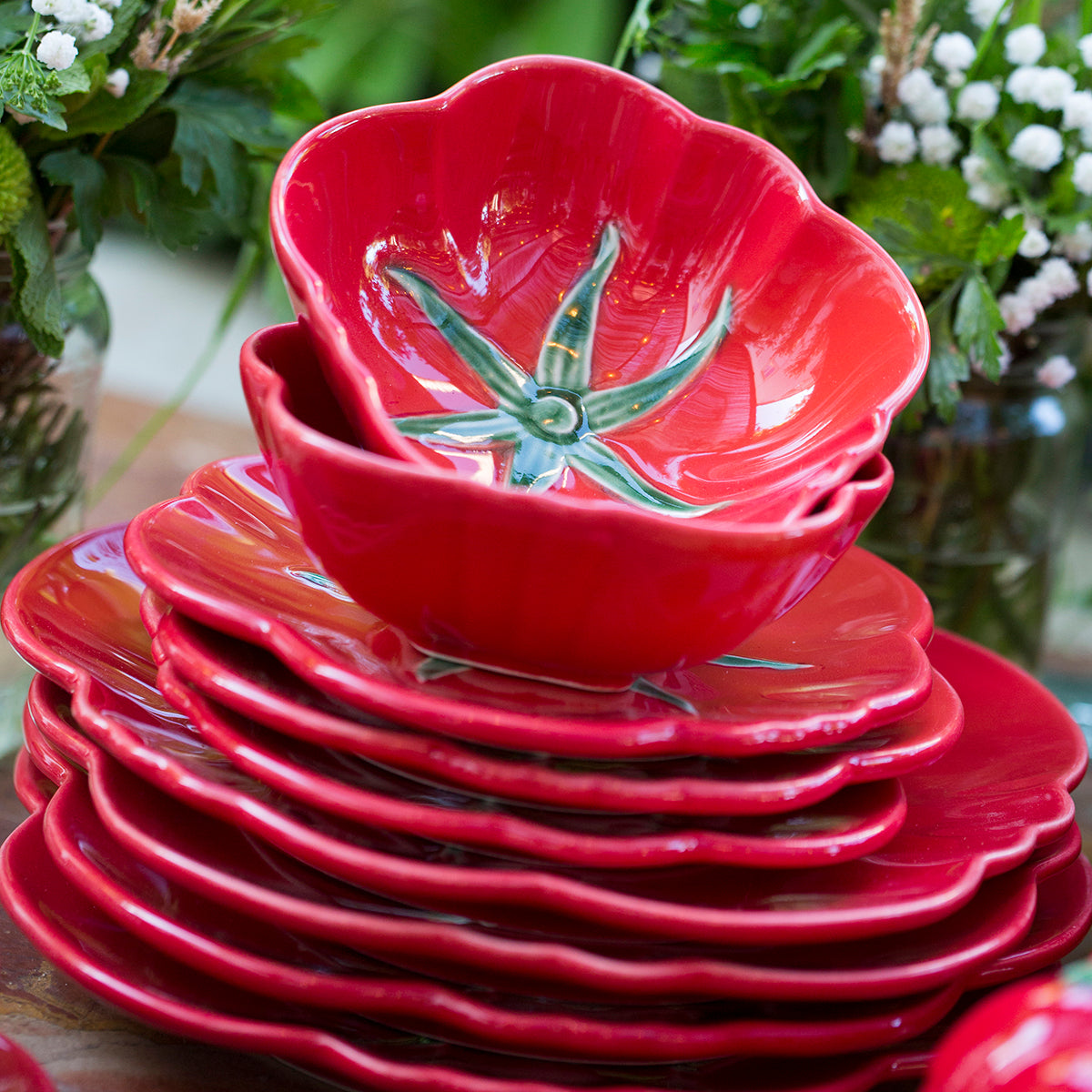 Bordallo Pinheiro Tomato Bread & Butter Plate