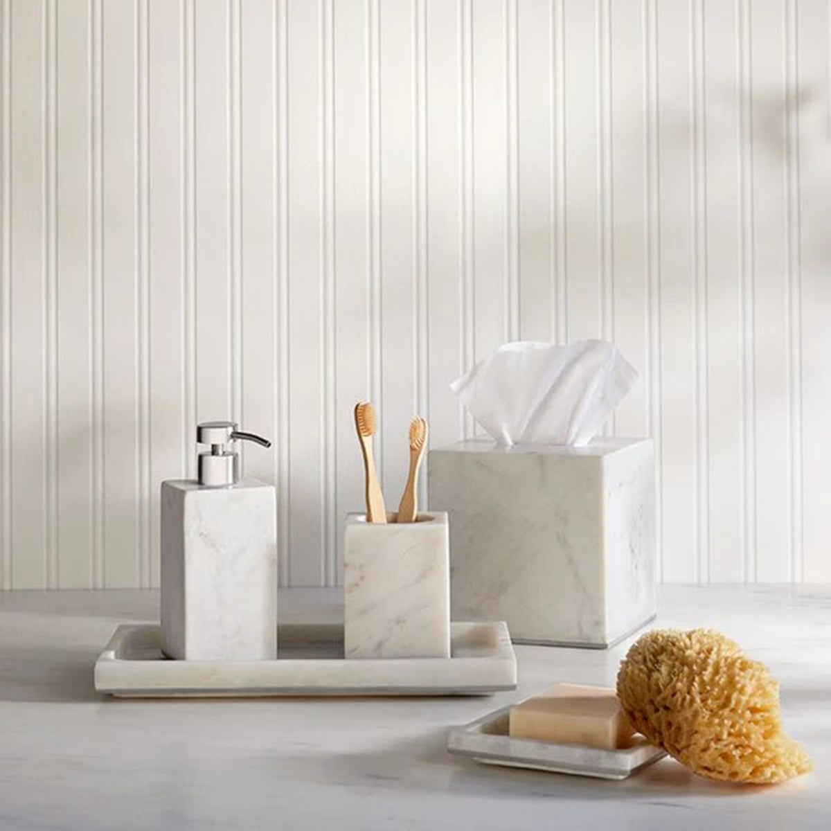 An image of Sferra Pietra Marble Tissue Holder
