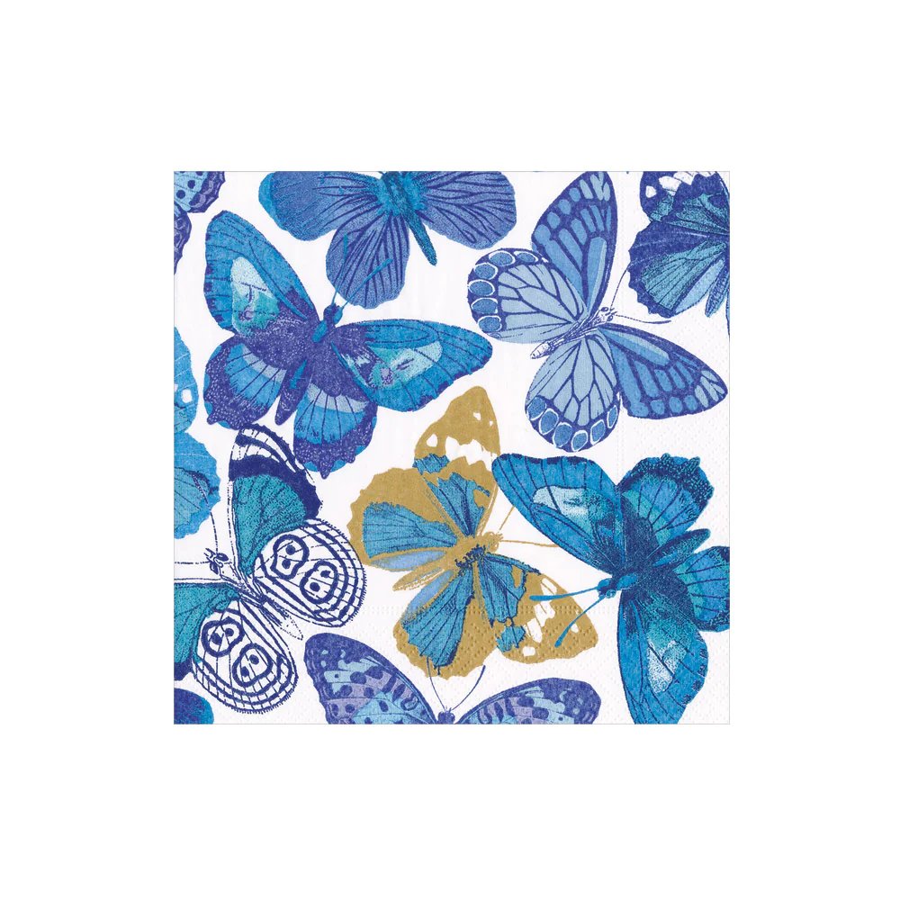 Caspari Butterflies Cocktail Napkins