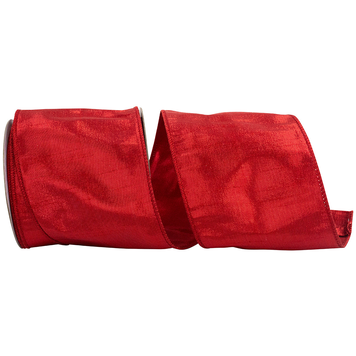 Reliant Ribbon Metallic Dupioni Texture Colors Wired Edge - 4in, 10yd
