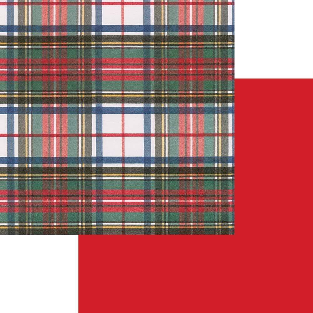 Caspari Dress Stewart Tartan Roll Wrap - 8 ft