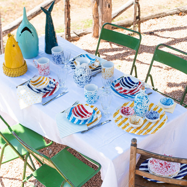 An image of Vietri Amalfitana Stripe Dinner Plate