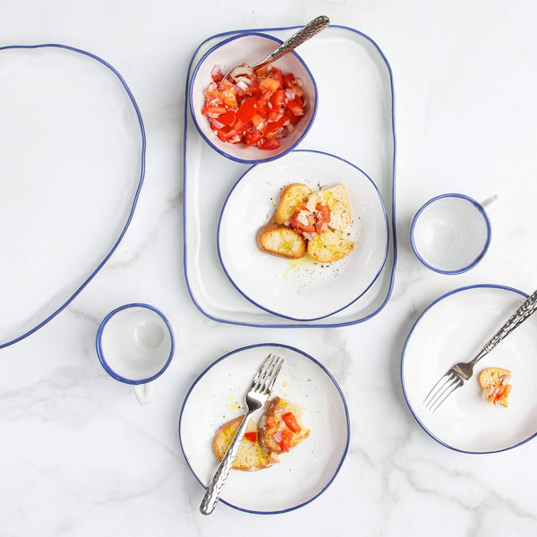 Vietri Aurora Edge Large Oval Platter