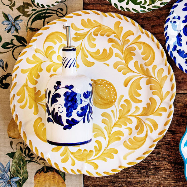 Vietri Arezzo Round Platter - Yellow