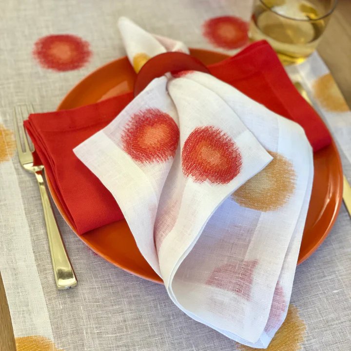 An image of Bodrum Confetti Set of 4 Dinner Napkin
