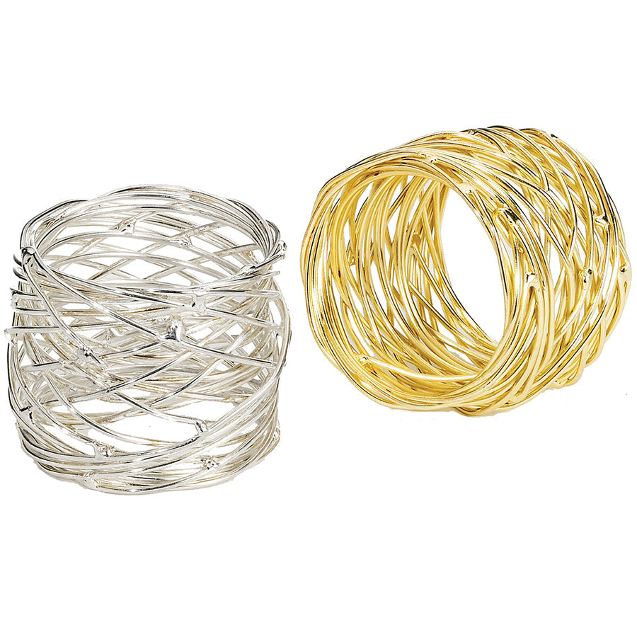 An image of Bodrum Tara  Set of 4 Napkin Ring