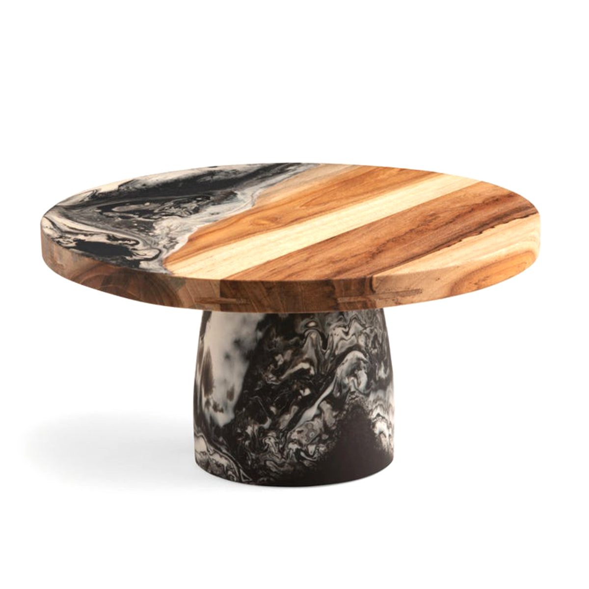 An image of Blue Pheasant Austin Swirled Resin Cake Stand