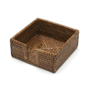 Caspari Rattan Cocktail Napkins Holder