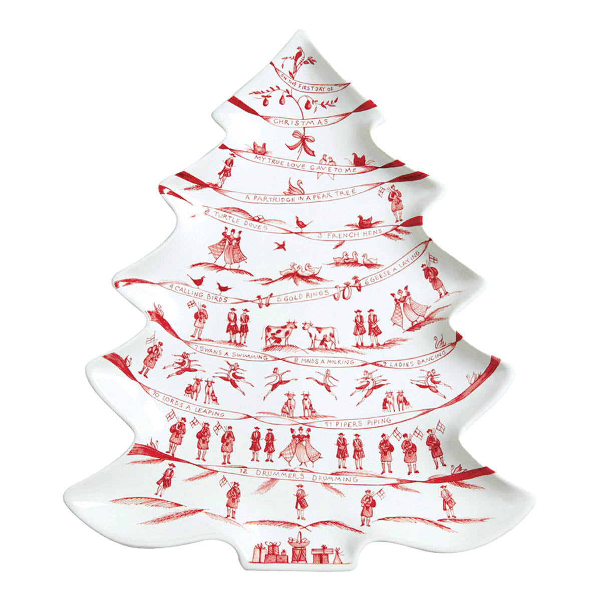 Juliska Country Estate Winter Frolic Tree Platter