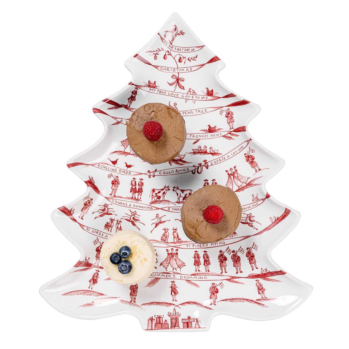 Juliska Country Estate Winter Frolic Tree Platter