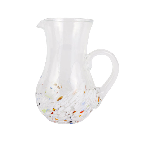 Vietri Chiara Pitcher and Stirrer - White