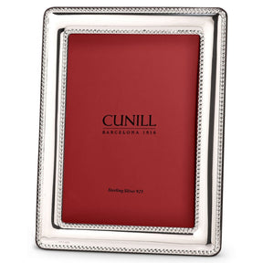 Cunill Pearls Non-Tarnish Sterling Silver Picture Frame