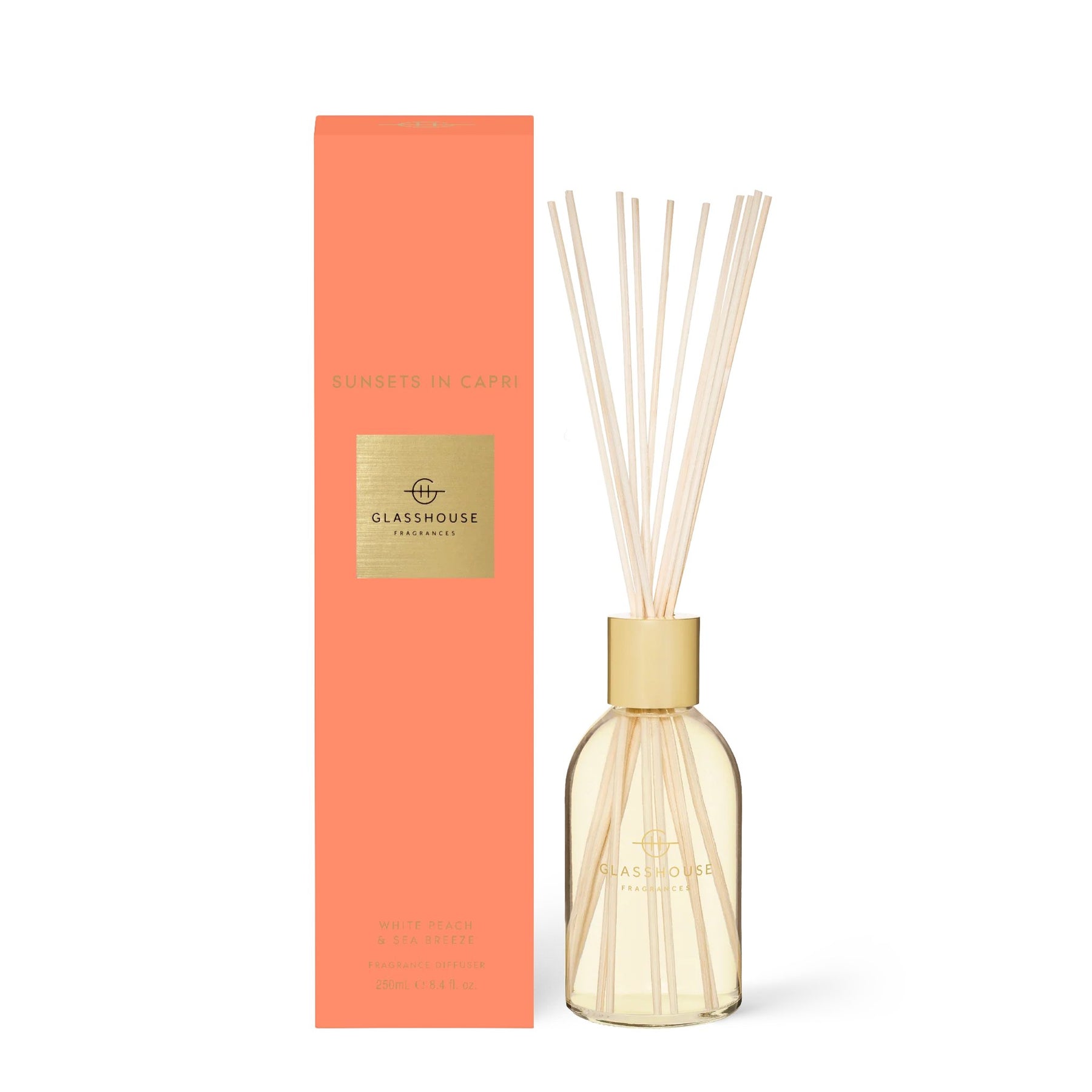 An image of Glasshouse Sunsets in Capri Fragrance Diffuser 8.4 fl oz