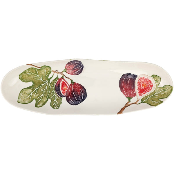 An image of Vietri Fico Narrow Oval Platter