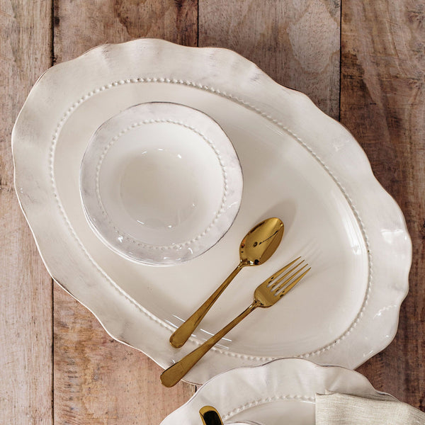 Vietri Giorno Ash Oval Platter