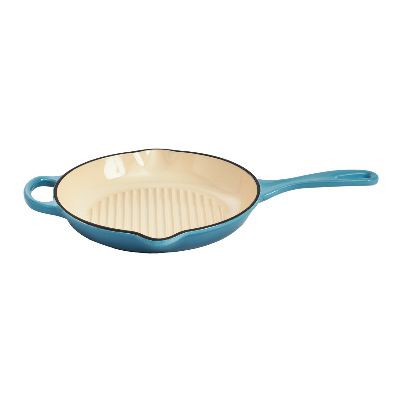 An image of Enameled Cast Iron Grill Pan