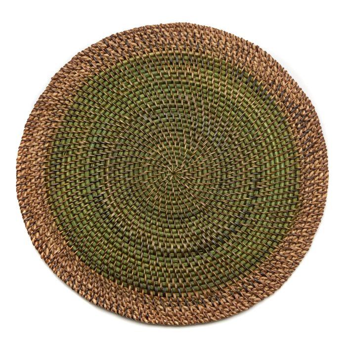 An image of Deborah Rhodes Shaded Rattan Placemat - Set of 4