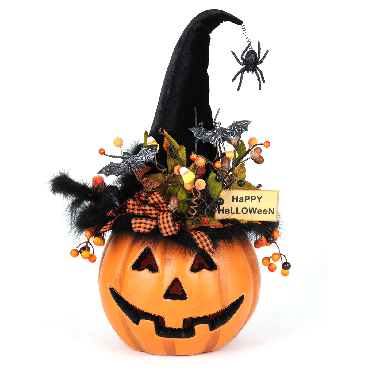 An image of Karen Didion Witch Hat Jack O'Lantern