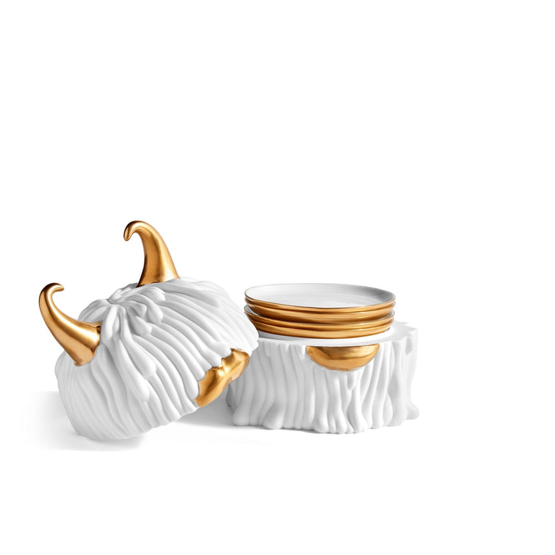 L'Objet Haas Brothers Collection Lynda Box andPlates- Set of 4