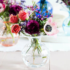 Vietri Hibiscus Glass Bud Vase